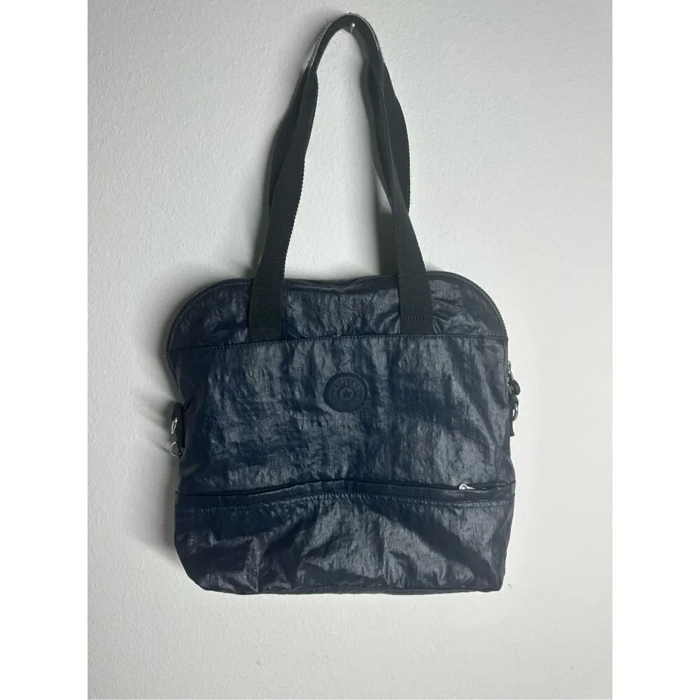 Kipling Large Tote Purse Blue Kipling Dome Organizer Bag No Shoulder Strap *Note
